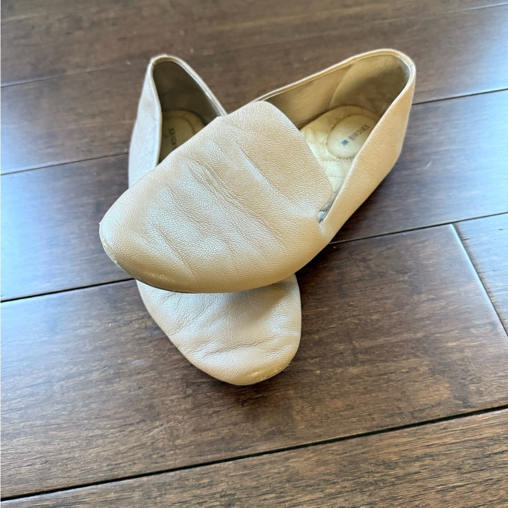 Birdies Tan Leather Flats